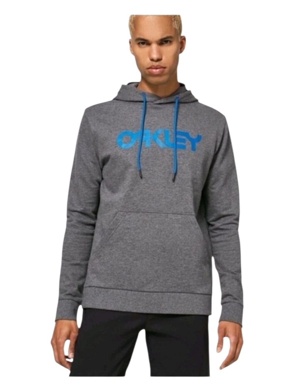 Oakley Mens Gray Blue Regular Fit B1B PO Hoodie Swearshirt Medium